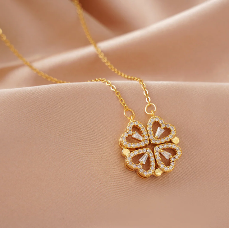Collar Trébol de Corazones
